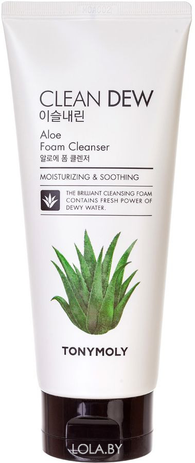 Пена для умывания Tony Moly Clean Dew Aloe Foam Cleanser 180 мл