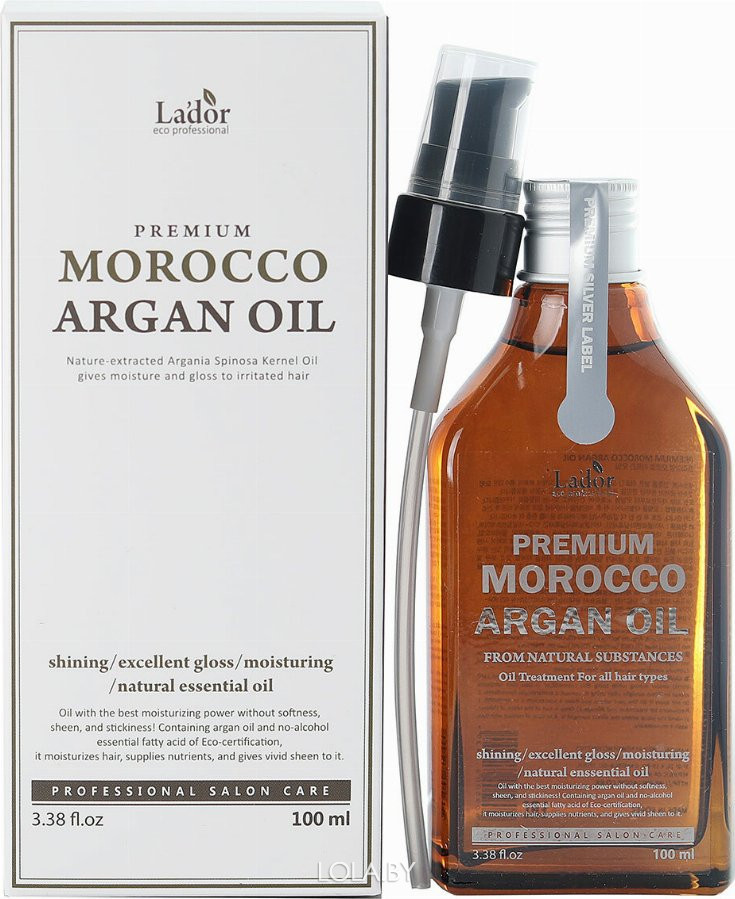 Аргановое масло для волос Lador PREMIUM MOROCCO ARGAN OIL 100мл