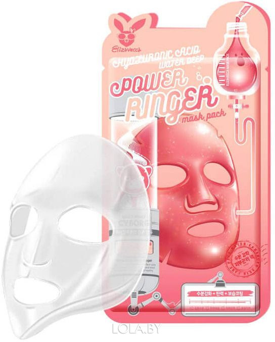 Тканевая маска для лица Elizavecca Hyaluronic Acid Water Deep Power Ringer mask pack