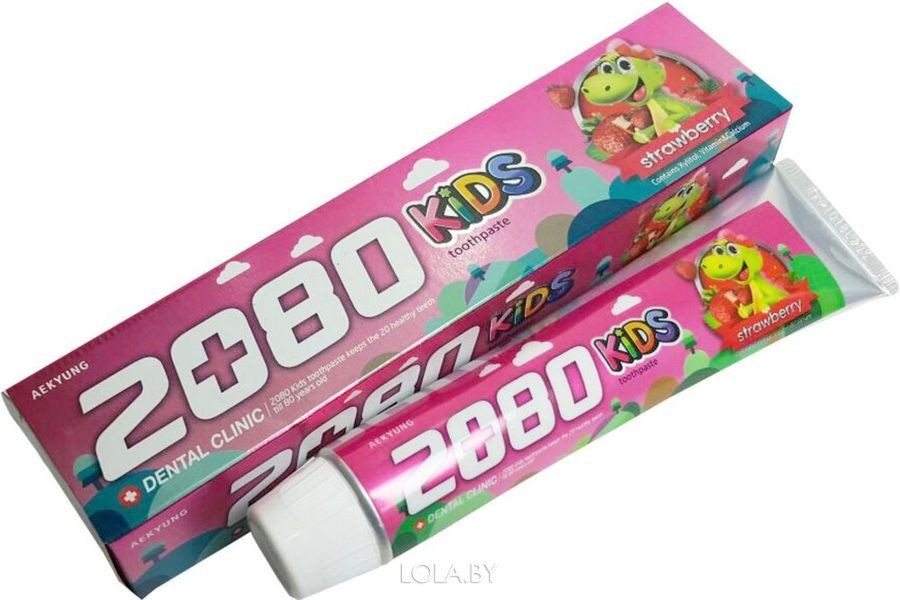 Зубная паста DC Aekyung 2080 ДЕТСКАЯ КЛУБНИЧНАЯ 80 гр