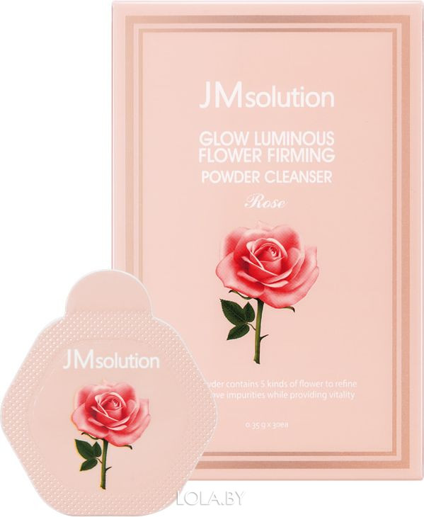 Энзимная пудра JMsolution с розой Glow Luminous Flower Firming Powder Cleanser Rose 1,16 гр