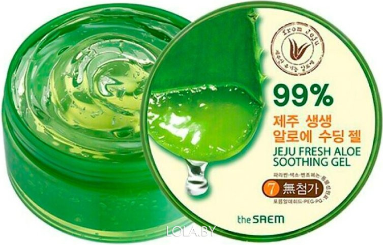 Гель The SAEM с алоэ универсальный увлажняющий Jeju Fresh Aloe Soothing Gel 99% 300 мл