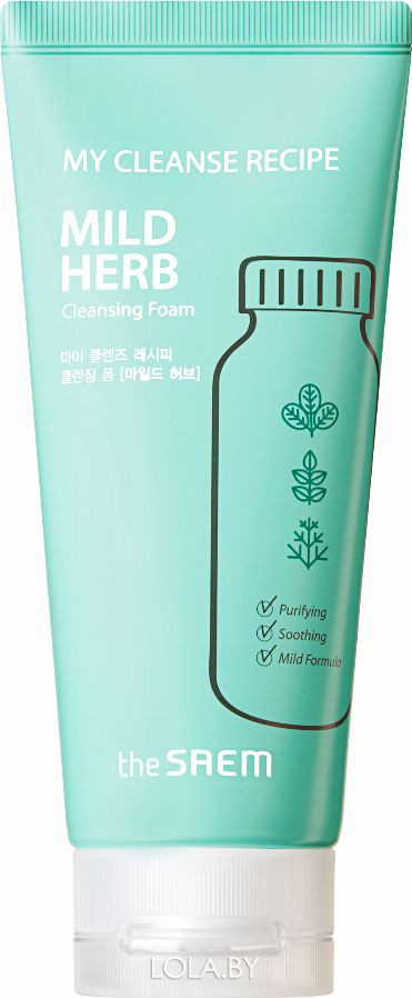 Пенка для умывания The SAEM My Cleanse Recipe Cleansing Foam-Mild Herb 150 мл