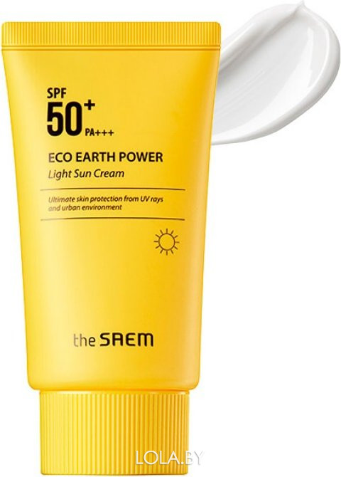 Крем для лица солнцезащитный The SAEM легкий SPF50 Eco Earth Light Sun Cream 50гр