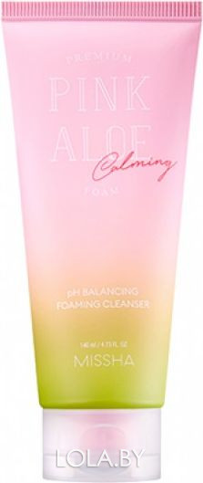 Пенка для умывания MISSHA Premium Pink Aloe Ph Balancing Foaming Cleanser 140 мл