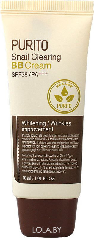 ББ крем Purito Snail Clearing BB cream #23 Natural Beige 30 мл