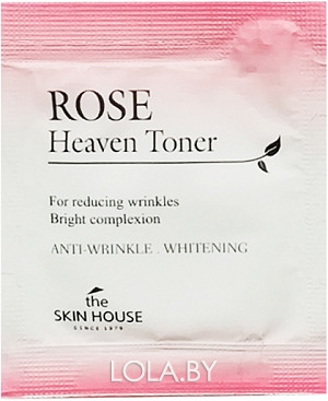 ПРОБНИК Антивозрастной тонер для лица The Skin House Rose Heaven Toner с экстрактом розы 1 мл