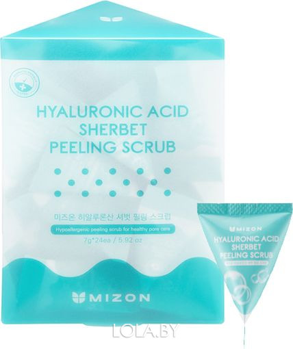 Пилинг-скраб Mizon гиалуроновый Hyaluronic Acid Sherbet Peeling Scrub 7 гр