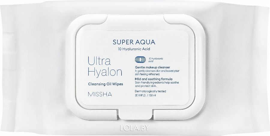 Салфетки для лица MISSHA Super Aqua Ultra Hyalron Oil In Tissue 70 шт