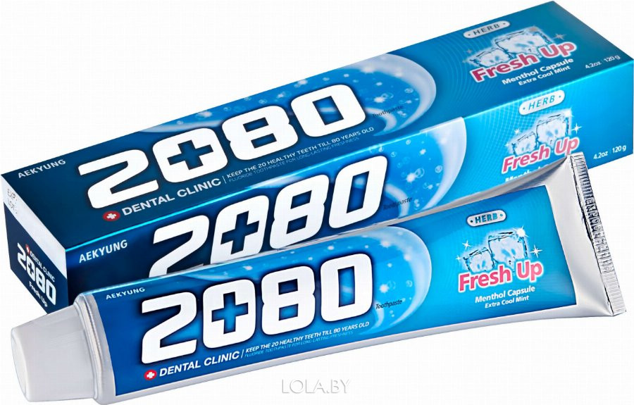 Зубная паста Aekyung 2080 ОСВЕЖАЮЩАЯ Dental Clinic Fresh Up 120 гр