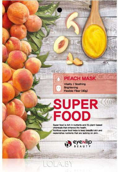 Тканевая маска Eyenlip SUPER FOOD PEACH MASK 23 мл