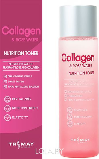 Тонер Trimay Collagen & Rose Water Nutrition Toner 200 мл