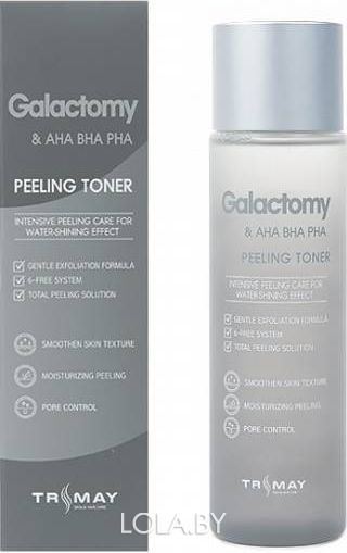 Тонер Trimay Galactomy & AHA-BHA-PHA Peeling Toner 200 мл