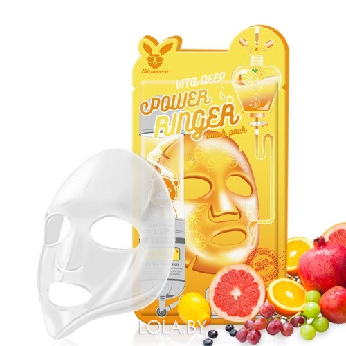 Тканевая маска для лица Elizavecca с Витаминами VITA DEEP POWER Ringer mask pack