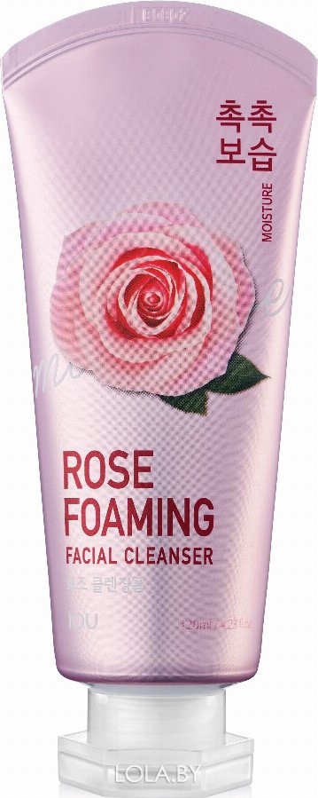 СРОК ГОДНОСТИ 05.03.2023 Пенка для умывания Welcos увлажняющая IOU Rose Foaming Facial Cleanser 125 мл