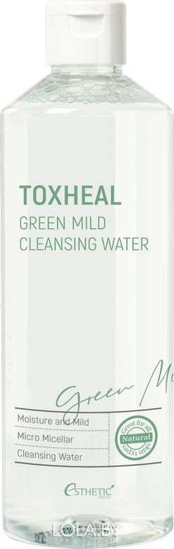 Жидкость Esthetic House для снятия макияжа TOXHEAL Green Mild Cleansing Water 530 мл