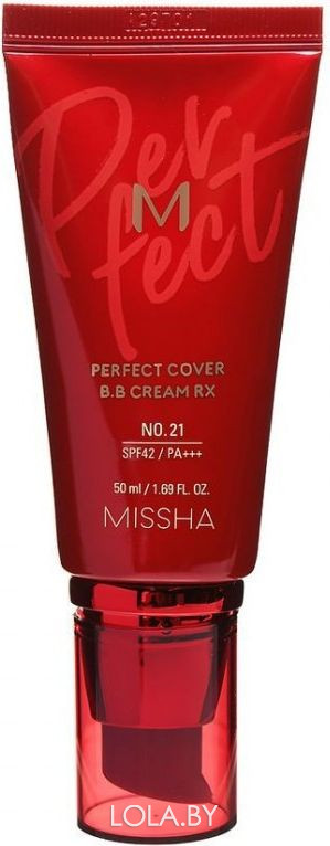 СРОК ГОДНОСТИ 23.06.2024 BB-крем Missha M Perfect Cover BB Cream RX No.21/Light Beige 50мл