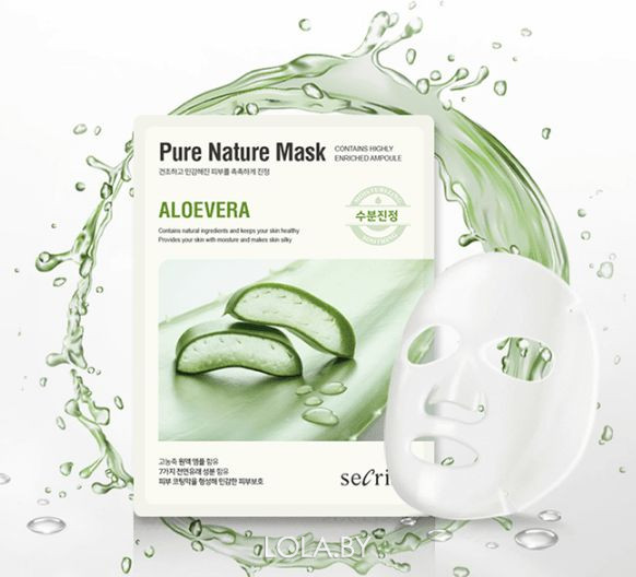 Маска для лица тканевая Anskin Secriss Pure Nature Mask Pack Aloevera 25мл