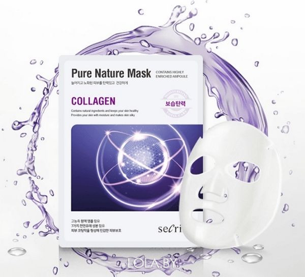 Маска для лица тканевая Anskin Secriss Pure Nature Mask Pack Collagen 25мл