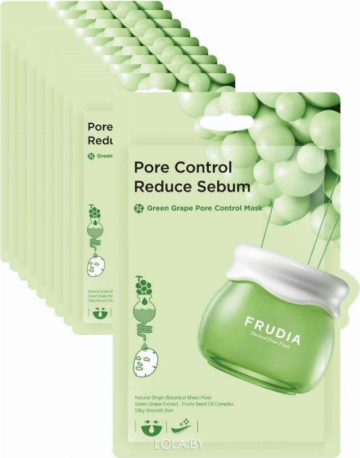 СРОК ГОДНОСТИ 19.05.2024 Маска для лица Frudia с зеленым виноградом Green Grape Pore Control Mask 20 мл