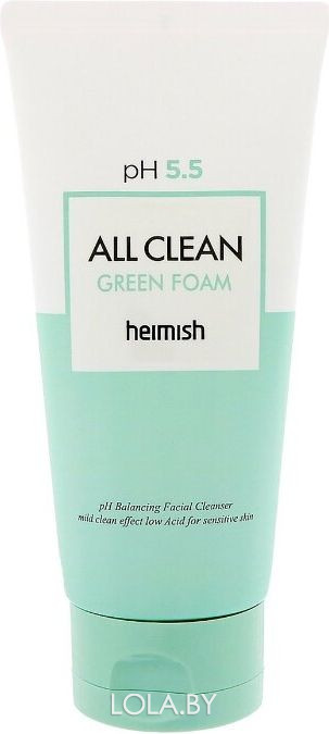 Гель для умывания для чувствительной кожи Heimish All Clean Green Foam pH 5.5 30 мл
