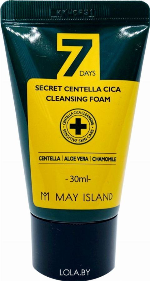 Очищающая пенка May Island для проблемной кожи с экстрактом центеллы 7 Days Secret Centella Cica Cleansing Foam 30 мл