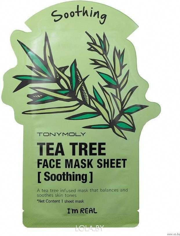 Тканевая маска Tony Moly с экстрактом чайного дерева Tonymoly I`m Tea Tree Mask Sheet Skin Soothing