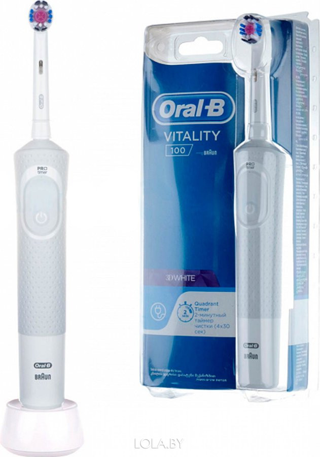 Электрическая зубная щетка Braun Oral-B Vitality PRO 3D White D100.413.1