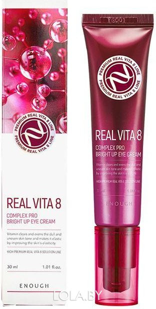 СРОК ГОДНОСТИ  2024,06,14 Крем для век Enough Premium Real Vita 8 Complex Pro Bright Up Eye Cream 30 мл