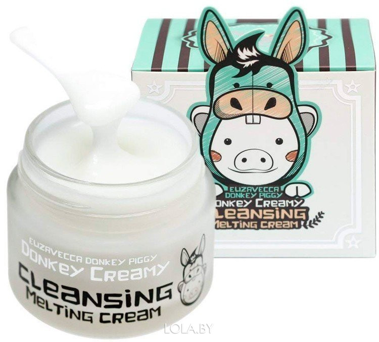 СРОК ГОДНОСТИ 16.09.2022 Крем Elizavecca для снятия макияжа Donkey Piggy Donkey Creamy Cleansing Melting Cream