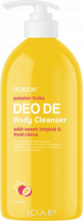 СРОК ГОДНОСТИ 20.10.2024 Гель для душа Pedison  ФРУКТЫ DEO DE Body Cleanser Passion Fruits, 750 мл