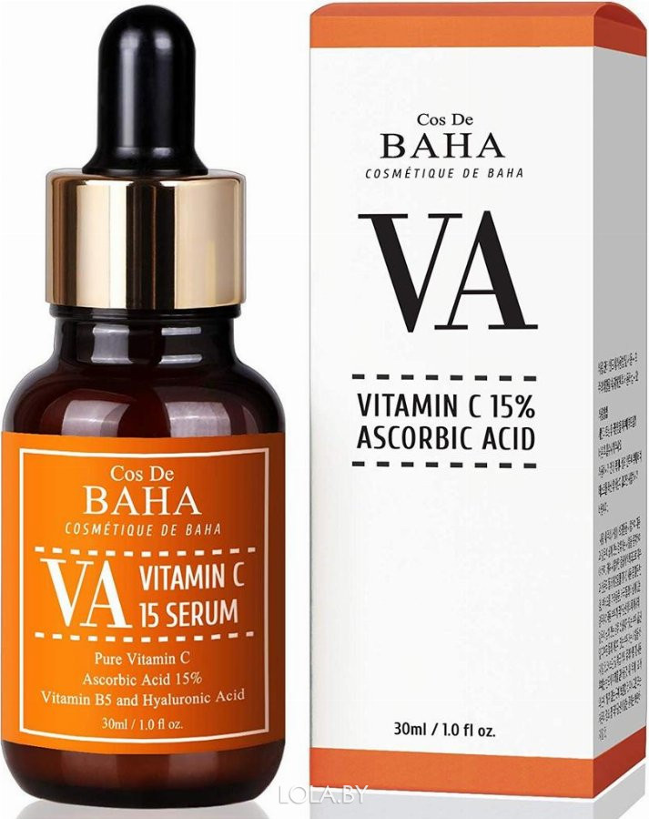 Осветляющая сыворотка Cos De Baha с витамином VA Vitamin C 15 Serum 30 мл