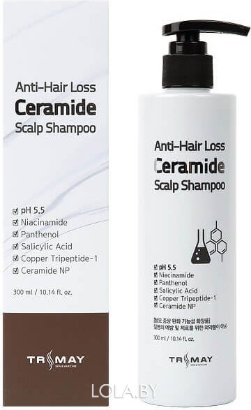 Шампунь Trimay с керамидами Anti-Hair Loss Ceramide Scalp Shampoo 300 мл