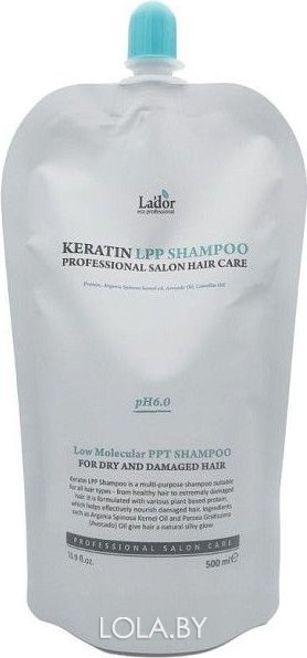 Шампунь для волос Lador с кератином KERATIN LPP SHAMPOO 500 мл