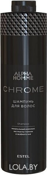 Шампунь ESTEL для волос ALPHA HOMME CHROME 1000 мл Шампунь ESTEL для волос ALPHA HOMME CHROME 1000 мл