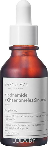 Сыворотка для улучшения тона Mary & May Niacinamide+Chaenomeles Sinensis Serum 30 мл