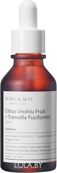 Сыворотка Mary & May Citrus Unshiu Fruit + Tremella Fuciformis Serum 30 мл