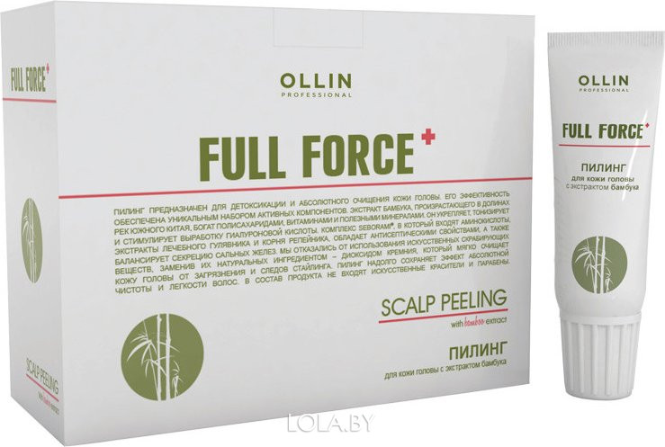 Пилинг  OLLIN Hair & Scalp Purfying для кожи головы с экстрактом бамбука 10х15мл