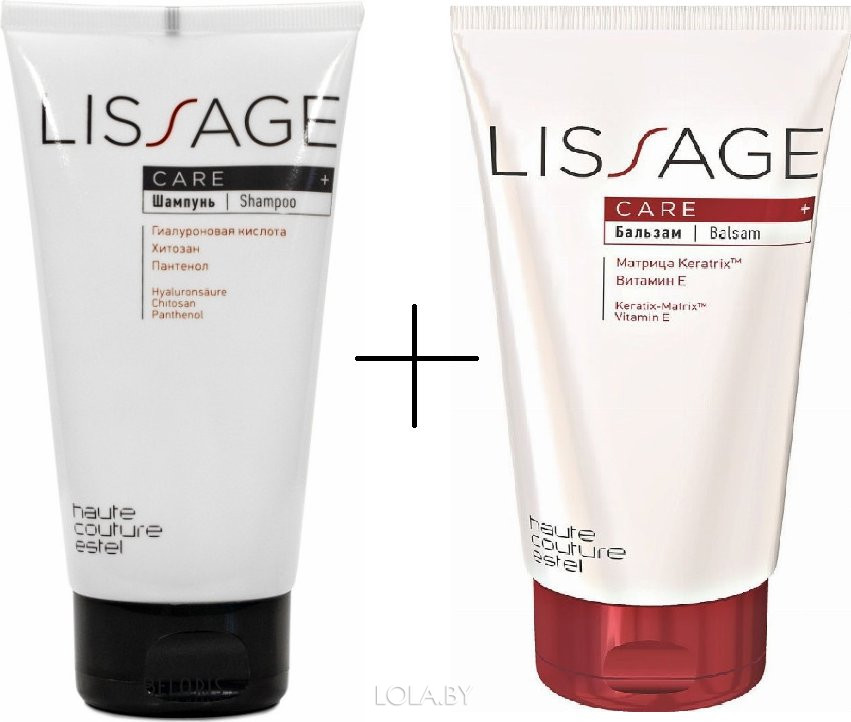 Шампунь + Бальзам для волос Estel LISSAGE CARE HAUTE COUTURE 150 мл +150 мл Шампунь + Бальзам для волос Estel LISSAGE CARE HAUTE COUTURE 150 мл +150 мл
