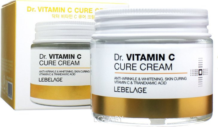 Крем для лица Lebelage осветляющий с витамином С Dr. VITAMIN C CURE CREAM 70 мл