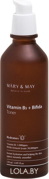 Тонер с бифидобактериями и витамином B5 Mary & May Vitamine В5+ Bifida Toner 120 мл