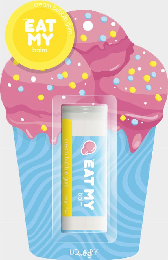 Бальзам для губ Eat My Сливочный бабл гам Creamy bubble gum 4,8 гр