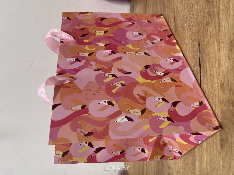 Пакет ламинированный горизонтальный Фламинго Flamingo 18*23*10 см