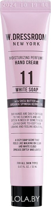 Крем для рук W.Dressroom Perfume Hand Cream Mini № 11 White Soap 20 мл