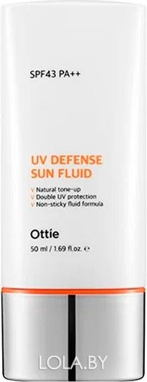 Cолнцезащитный крем Ottie для лица и тела UV Defense Sun Fluid SPF43/PA++ 50 мл