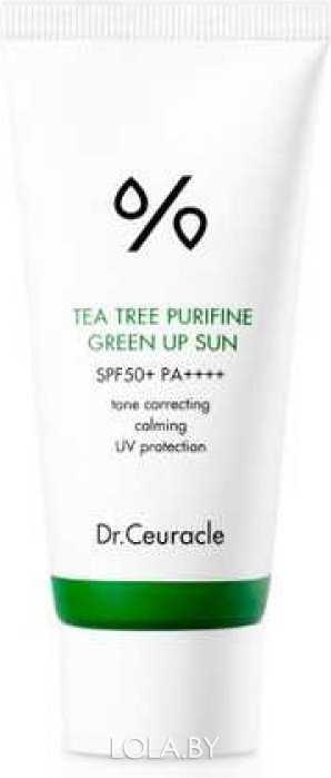 Cолнцезащитный крем Dr.Ceuracle с чайным деревом Tea Tree Purifine Green Up Sun 50 мл