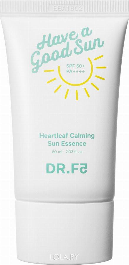Смягчающая солнцезащитная эссенция DR.F5  SPF50+ PA++++ Heartleaf Calming Sun Essence 60 мл