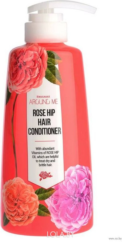 СРОК ГОДНОСТИ 09.12.2023 Кондиционер для волос Welcos маслом шиповника Around me Rose Hip Hair Conditioner 500 мл