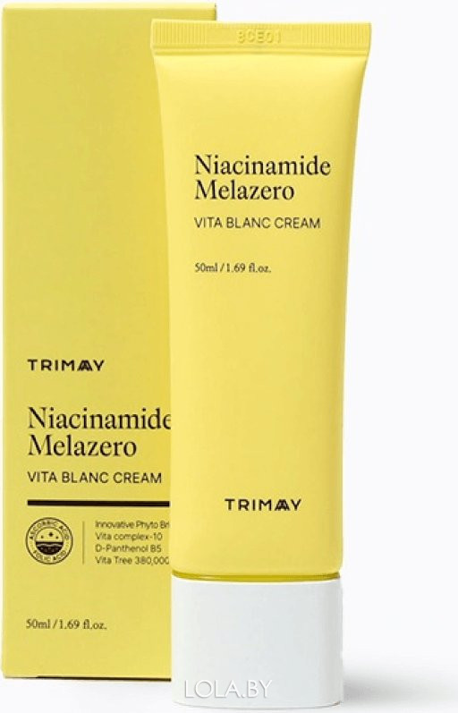 Осветляющий крем Trimay c ниацинамидом и витаминным комплексом Niacinamide Melazero Vita Blanc Cream 50 мл