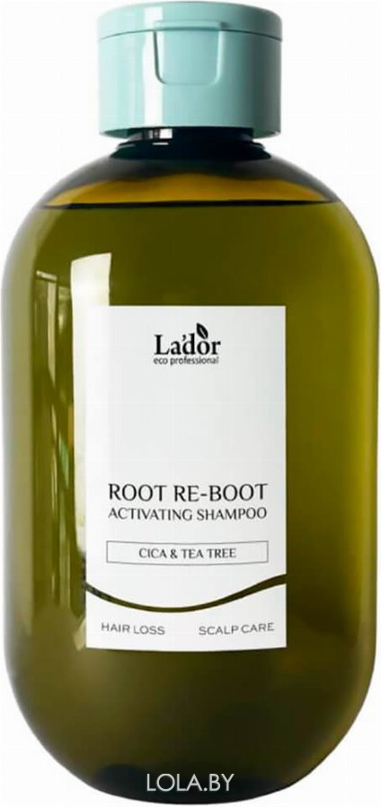 Шампунь для жирной кожи головы Lador ROOT RE-BOOT ACTIVATING SHAMPOO CICA & TEA TREE 300 мл